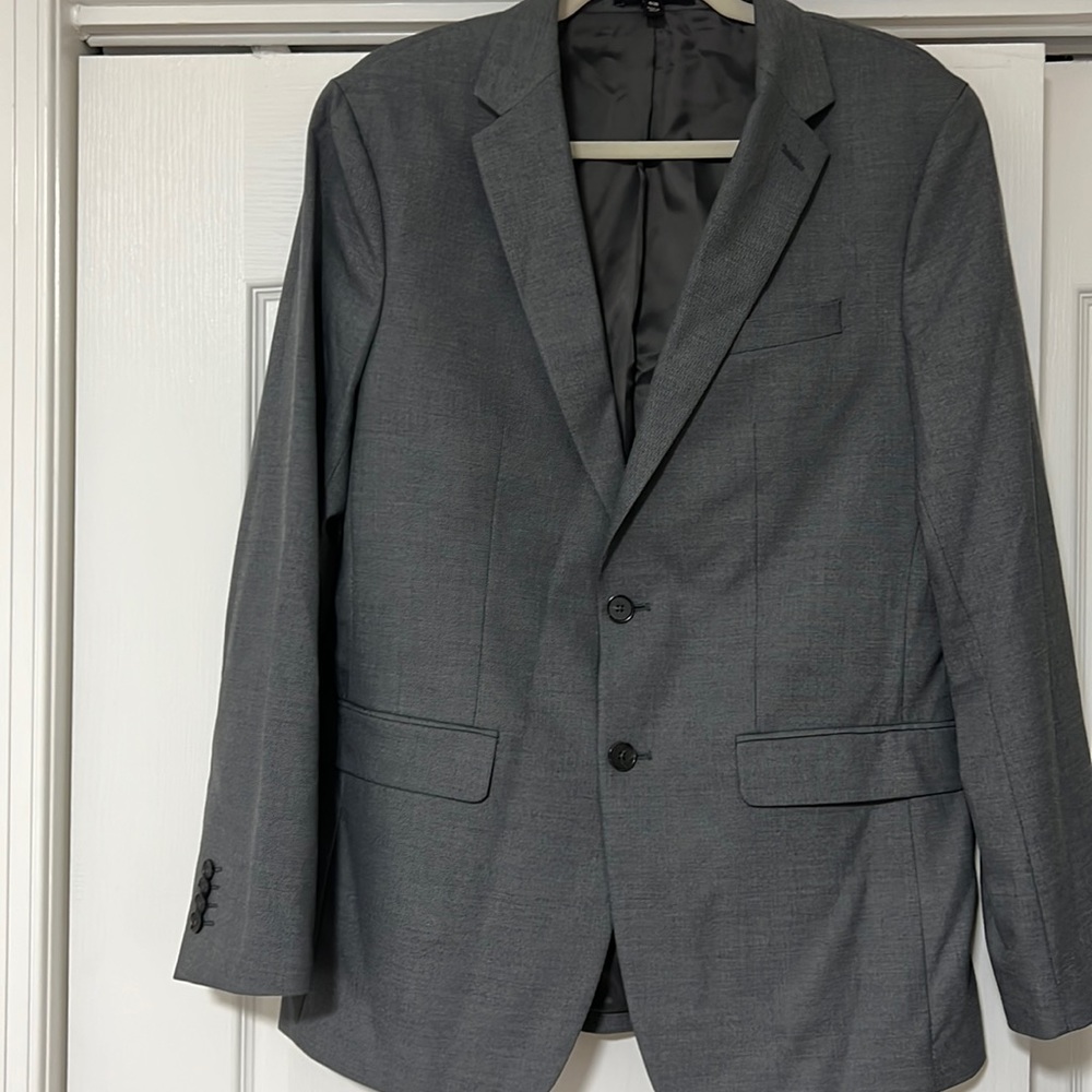 Slim fit Dark grey Banana Republic Men Blazer 40R